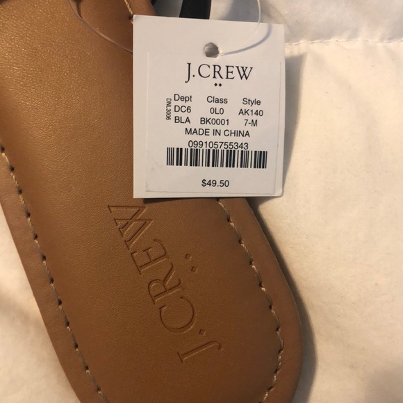 J Crew Black strap sandals - Picture 2 of 2